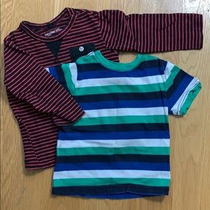 Two Baby gap and Gymboree tees
